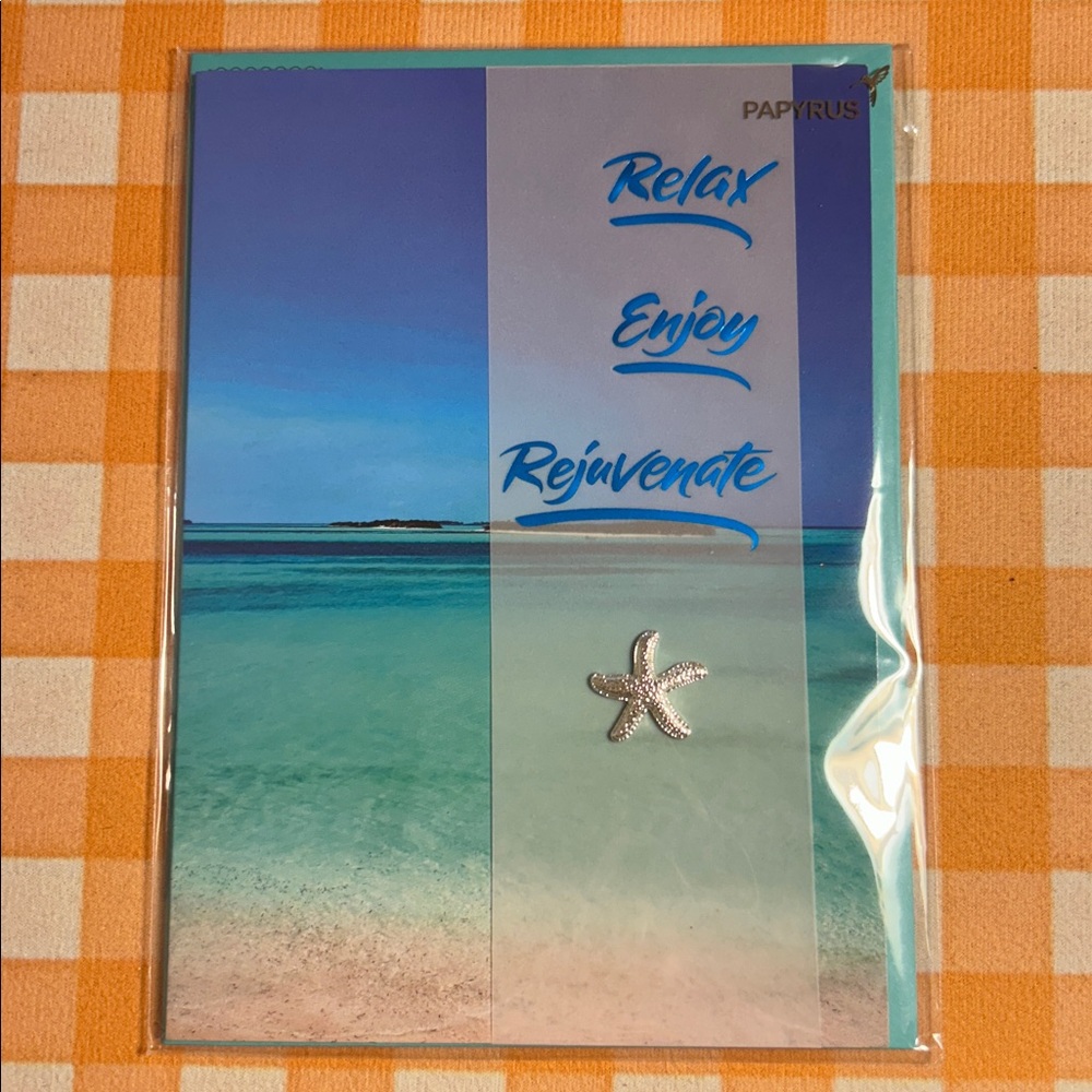 “Relax, enjoy, rejuvenate” Mother's Day Papyrus card